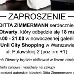 Dzień otwarty POP UP DITTA ZIMMERMANN