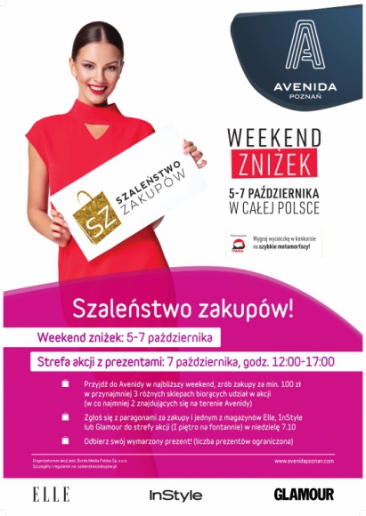 Jesień pełna gorących okazji, czyli Avenida Poznań z akcją „Szaleństwo zakupów” Moda, LIFESTYLE - „Szaleństwo zakupów” w Avenidzie Poznań
