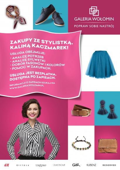 Galeria Wołomin zaprasza na zakupy ze stylistką! Moda, LIFESTYLE - Galeria Wołomin zaprasza odwiedzających na bezpłatne konsultacje z doradcą ds. wizerunku