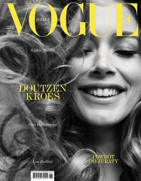 Doutzen Kroes, Sophie Turner, Ewa Balcerowicz – nowy numer Vogue Polska Moda, LIFESTYLE - Holenderka Doutzen Kroes, piąta na liście najlepiej zarabiających modelek na świecie, aktywistka i aktorka, jest gwiazdą sesji okładkowej czerwcowego wydania „Vogue Polska”.