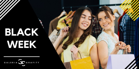 Black Week w Galerii Grafitt – poznaj listę rabatów Moda, LIFESTYLE - Na ten okres czekają wszyscy łowcy okazji. Black Friday, a w przypadku niektórych sklepów czy butików Black Weekend to doskonała okazja, by skorzystać ze specjalnych ofert i wysokich rabatów.